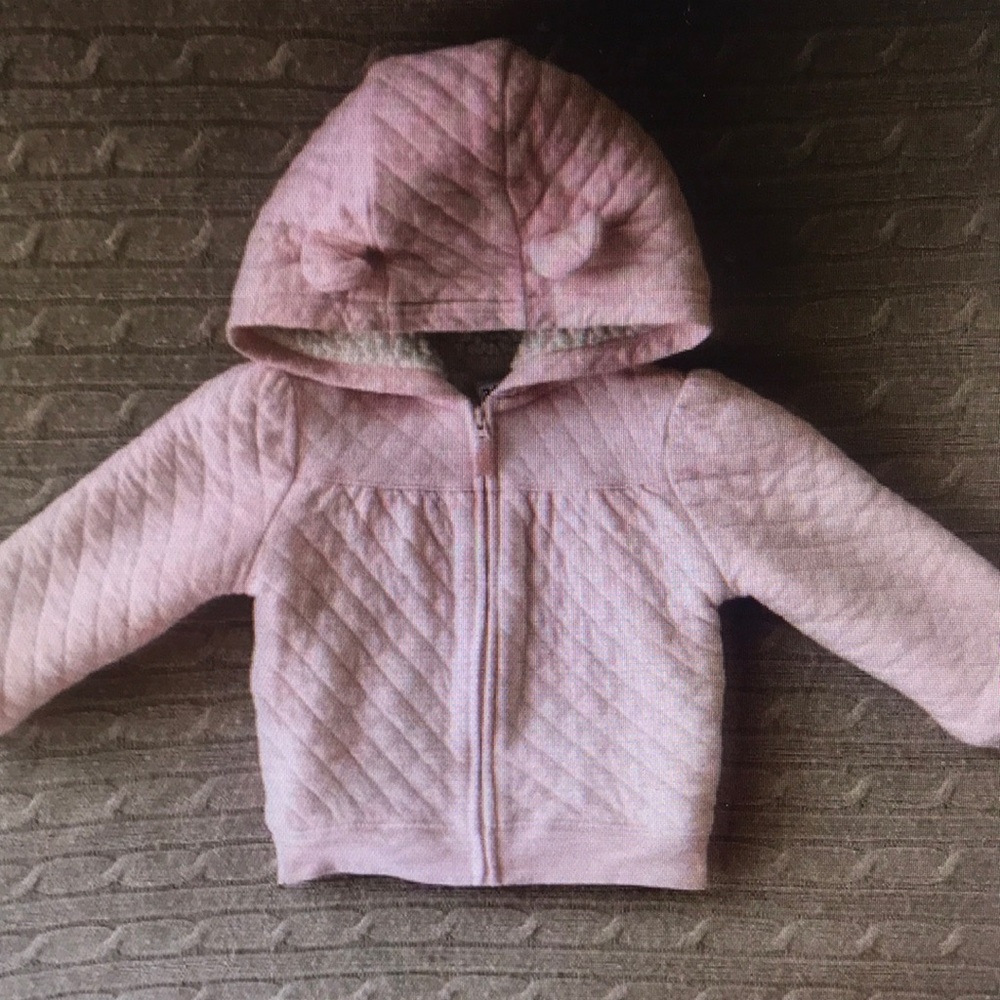 Pink Quilted Kids Hoodie